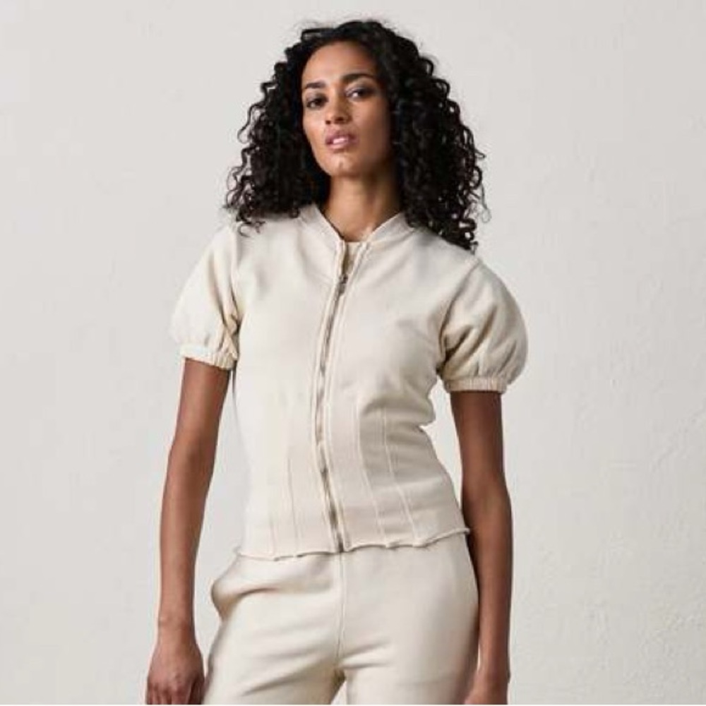 NSF Claude Corset Top in Parchment color